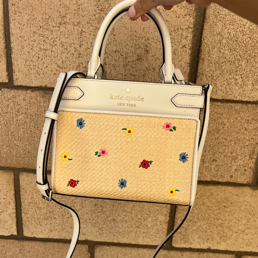 kate spade leather satchel crossbody bag